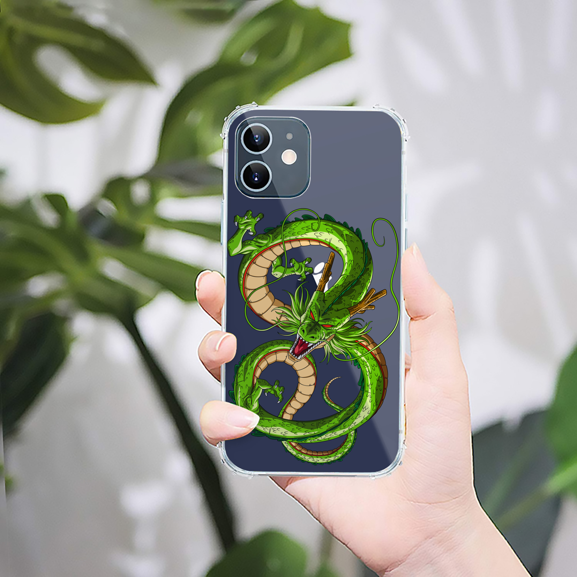 （画像用） ドラゴンボール 神龍 シェンロン DRAGON BALL Shenron 【iPhone 12シリーズ対応】透明スマホケース（クリアソフトケース）
